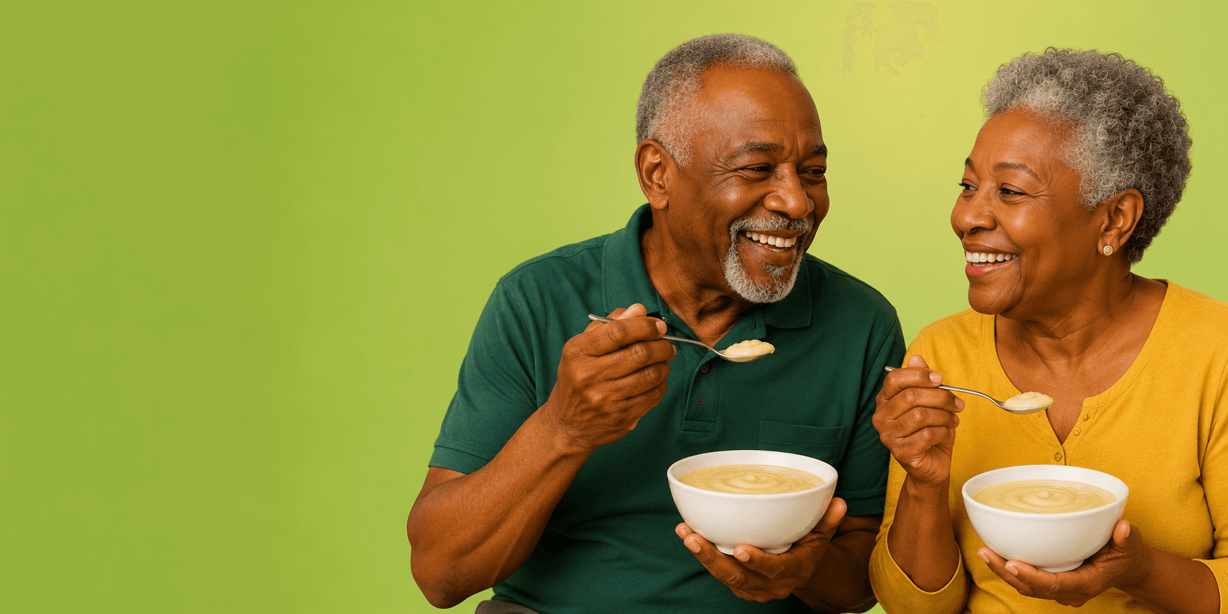Elderly person nourished by Nutri-Win